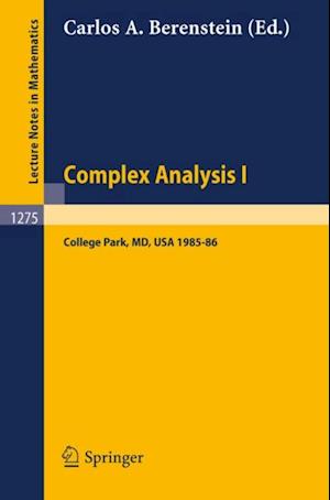 Complex Analysis I