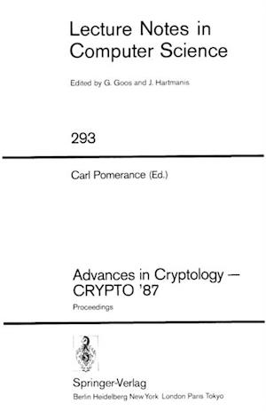 Advances in Cryptology - CRYPTO '87