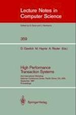 High Performance Transaction Systems