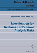 Specification for Exchange of Product Analysis Data