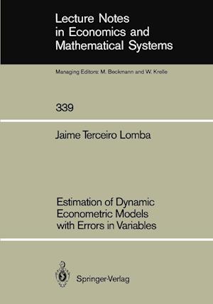 Estimation of Dynamic Econometric Models with Errors in Variables