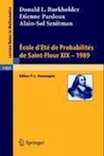 Ecole d'Ete de Probabilites de Saint-Flour XIX - 1989