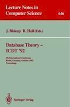 Database Theory - ICDT '92