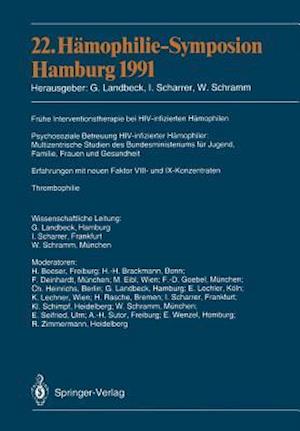 22. Hämophilie-Symposion Hamburg 1991