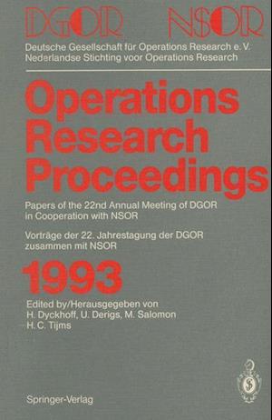 Operations Research Proceedings 1993