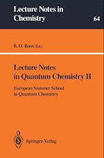 Lecture Notes in Quantum Chemistry II