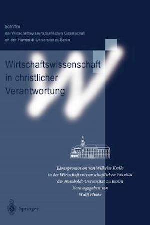 Wirtschaftswissenschaft in christlicher Verantwortung