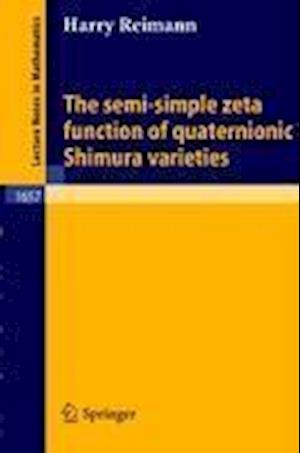 The semi-simple zeta function of quaternionic Shimura varieties