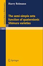 semi-simple zeta function of quaternionic Shimura varieties