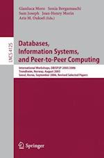 Databases, Information Systems, and Peer-to-Peer Computing