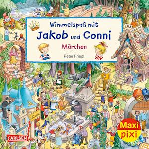 Maxi Pixi 377: VE 5: Wimmelspaß mit Jakob und Conni: Märchen (5 Exemplare)