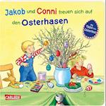 Jakob und Conni freuen sich auf den Osterhasen