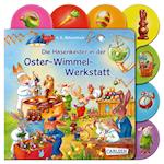 Die Hasenkinder in der Oster-Wimmel-Werkstatt