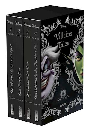 Disney. Villains: Villain Tales. Taschenbuch-Schuber. Enthält die Geschichten »Die Schönste im ganzen Land«, »Das Biest in ihm«, »Die Einsame im Meer«, »Das Geheimnis der Dunklen Fee«