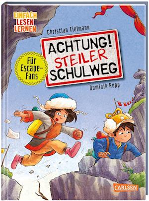 Achtung! Steiler Schulweg