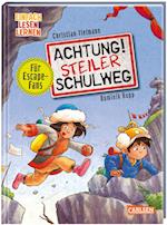 Achtung! Steiler Schulweg