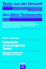 Historisch-chronologische Texte I