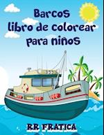 Barcos libro de colorear para niños