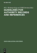 Guidelines for Authority Records and References