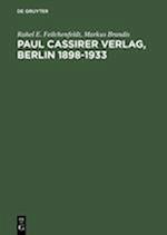 Paul Cassirer Verlag, Berlin 1898-1933