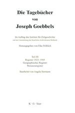 Goebbels, J: Tagebücher  Teil III Gegr.Reg.