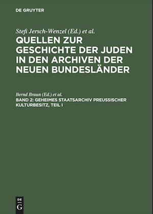 Geheimes Staatsarchiv Preußischer Kulturbesitz, Teil I