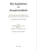 Die Tagebücher von Joseph Goebbels, Band I, Oktober 1923 - November 1925