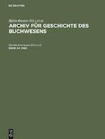 Archiv für Geschichte des Buchwesens, Band 34, Archiv für Geschichte des Buchwesens (1990)