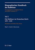 Die Rabbiner im Deutschen Reich 1871-1945