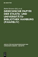 Griechische Papyri der Staats- und Universitätsbibliothek Hamburg (P.Hamb.IV)