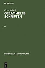 Ernst Heitsch: Gesammelte Schriften. III