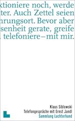 Telefongespräche mit Ernst Jandl