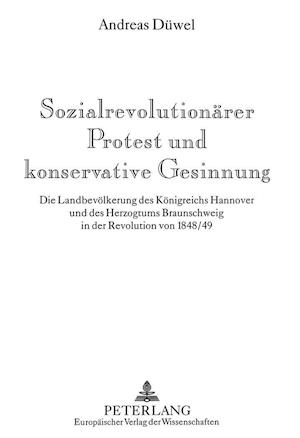 Sozialrevolutionaerer Protest Und Konservative Gesinnung