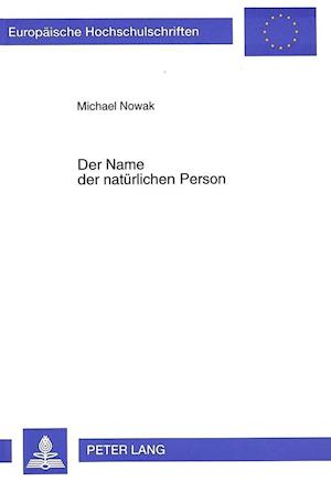 Der Name Der Natuerlichen Person