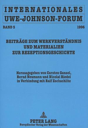 Internationales Uwe-Johnson-Forum. Band 5 (1996)