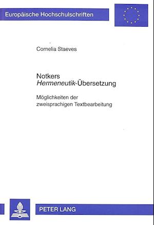 Notkers Hermeneutik-Uebersetzung