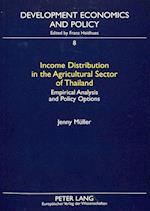Income Distribution in the Agricultural Sector of Thailand