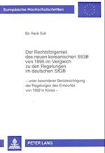 Der Rechtsfolgenteil Des Neuen Koreanischen Stgb Von 1995 Im Vergleich Zu Den Regelungen Im Deutschen Stgb