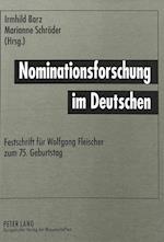 Nominationsforschung Im Deutschen