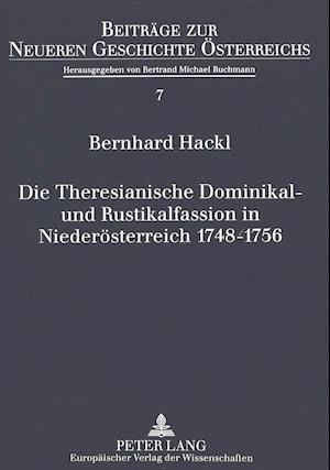 Die Theresianische Dominikal- Und Rustikalfassion in Niederoesterreich 1748-1756