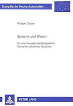 Sprache Und Wissen