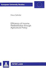 Efficiency of Income Redistribution Through Agricultural Policy