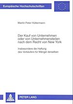 Der Kauf Von Unternehmen Oder Von Unternehmensteilen Nach Dem Recht Von New York