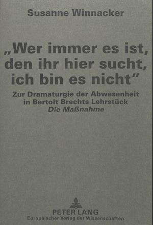 -Wer Immer Es Ist, Den Ihr Hier Sucht, Ich Bin Es Nicht-