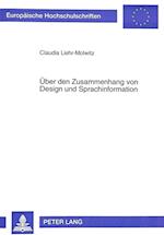 Ueber Den Zusammenhang Von Design Und Sprachinformation