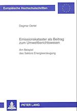 Emissionskataster ALS Beitrag Zum Umweltberichtswesen