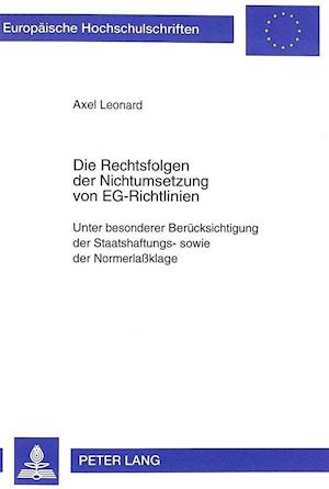 Die Rechtsfolgen Der Nichtumsetzung Von Eg-Richtlinien