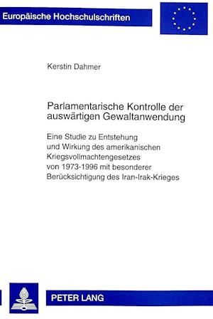 Parlamentarische Kontrolle Der Auswaertigen Gewaltanwendung