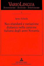 Neo-Standard E Variazione Diafasica Nella Canzone Italiana Degli Anni Novanta