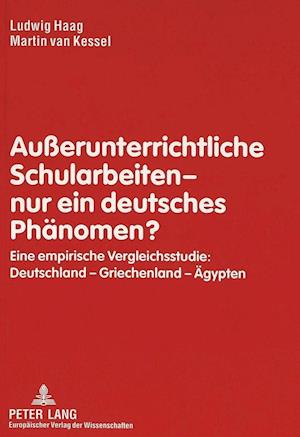 Ausserunterrichtliche Schularbeiten - Nur Ein Deutsches Phaenomen?